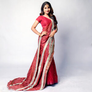 Silk-Blend Saree